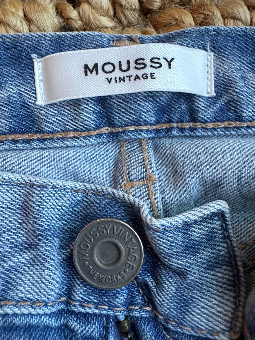 Moussy Vintage Distressed Raw Hem Skinny Jeans 26 Japan - Picture 12 of 13